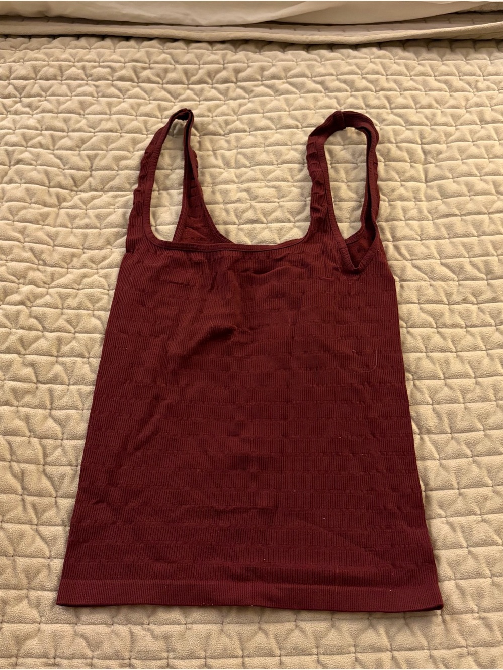 Free people Ribbed Tank Top - Burgundy